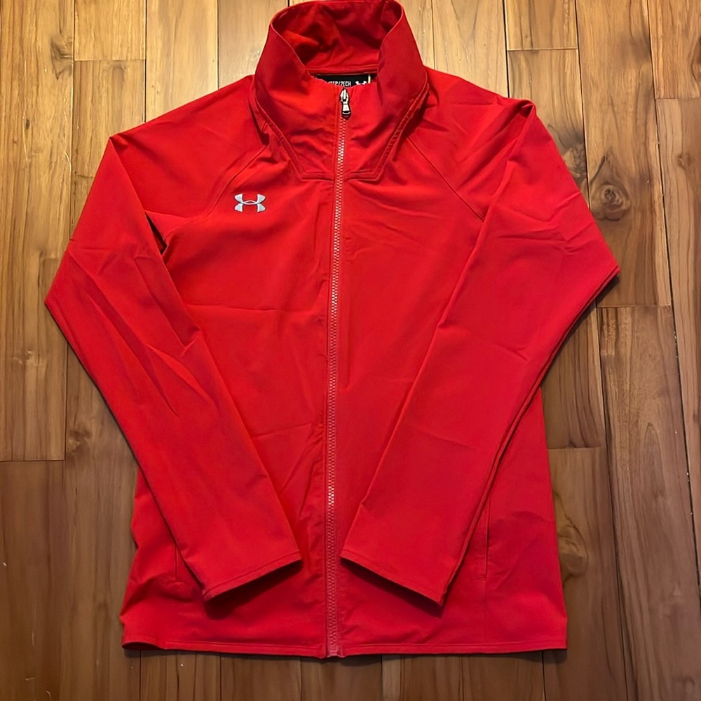 Under Armour heat gear warm up jacket, size XXS.